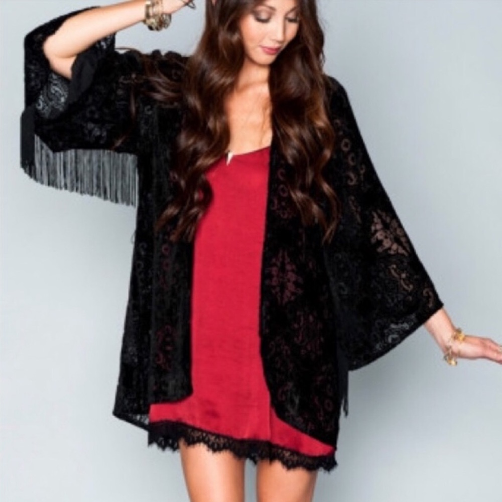 SMYM Fringe Kimono